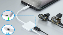Boyi Electronic Type C to Headphone Charging Two-in-One Converter Operation Video Tutorial