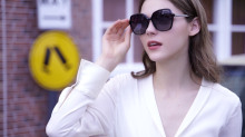 OEM/ODM Oversize UV400 Polarized PC Women Sunglasses Model Number:D7327