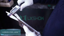 12000w fiber laser cutter LX4020P cut 6mm carbon steel and 8mm stainless steel