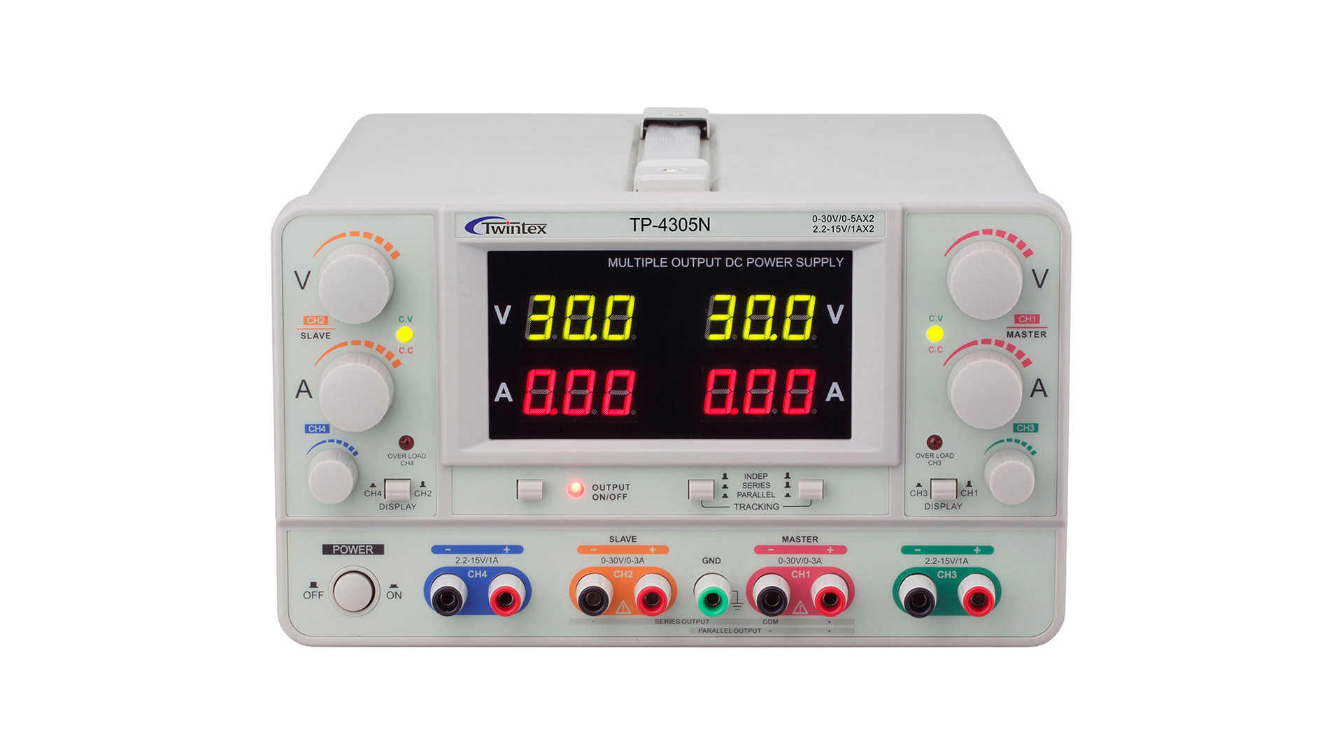 TP-4305N Multiple Output 30V 5A Dual Display Bench Linear DC Regulated Adjustable Power Supply