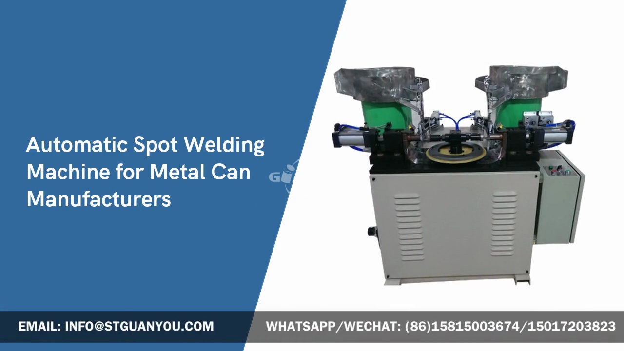 Automatic Spot Welding .Machine for Metal Can .Manufacturers.