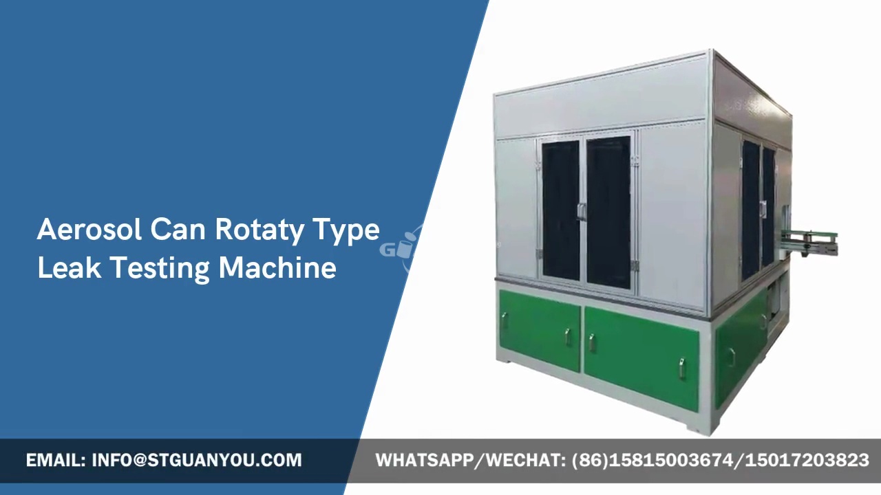 Aerosol Can Rotaty Type .Leak Testing Machine.