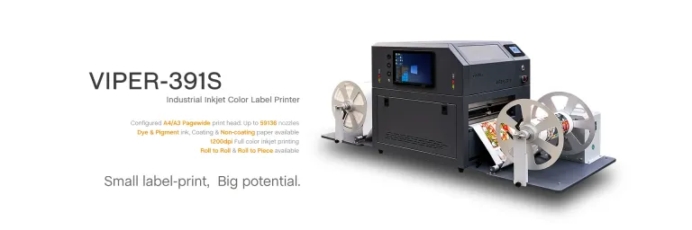 Focus Inc VIPER 391s mini masaüstü tek geçişli yazıcı etiket