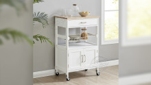 Customized Small Rolling Kitchen Cart with Wire Baskets Veg Trolley Manufacturers From China 102201
