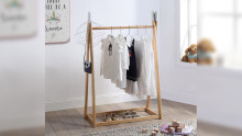Stylish Wooden Kids Coat Rack Simple Kids Furniture