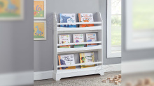 DIY Wooden White Kids Bookshelf Kids Furniture 708037