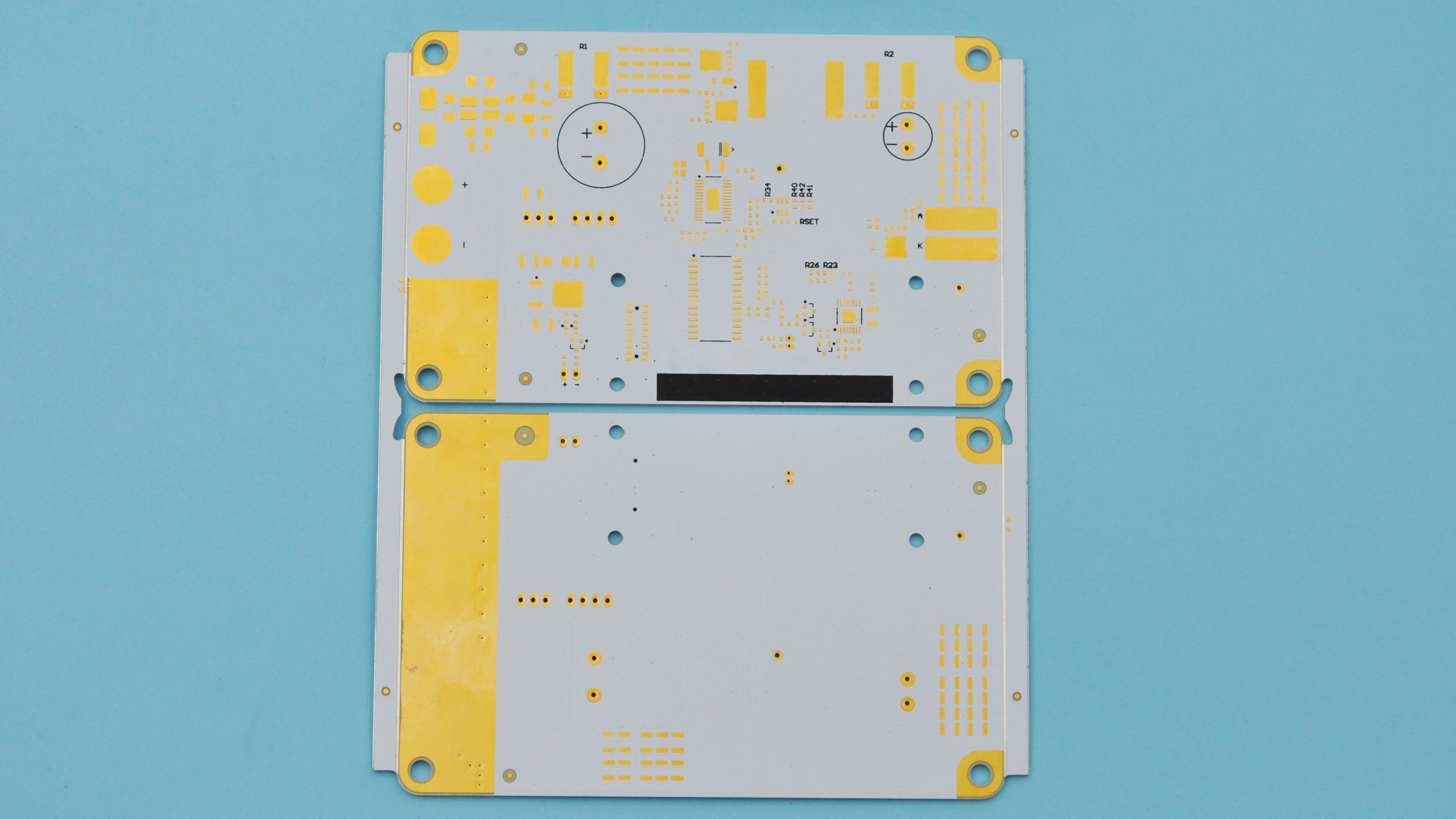 Double sided Aluminum Core PCB with ENIG 1u’’ made by Best Technology