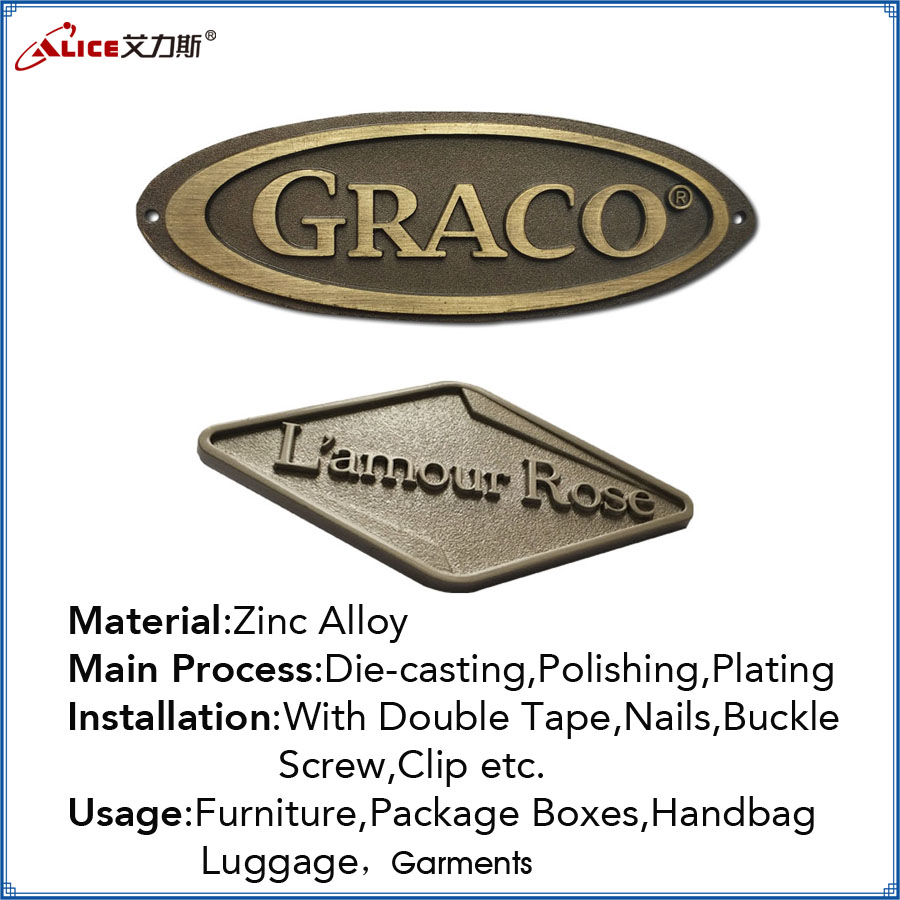 1500pcs zinc alloy furniture nameplates for customers in Sydney, Australia today-Alice