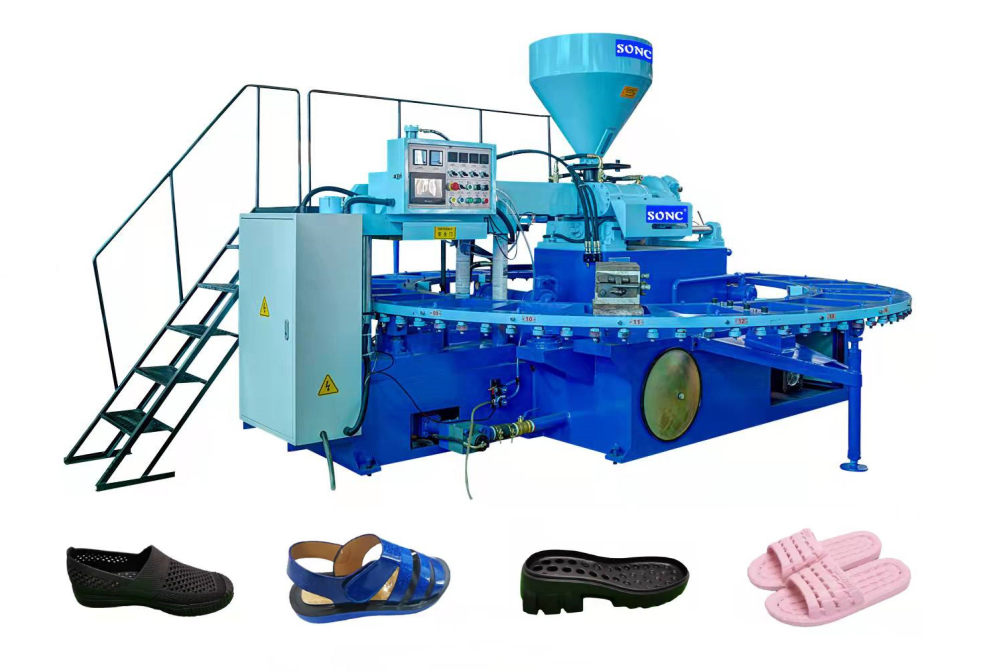 Machine de moulage par injection de chaussons&machine à faire des pantoufles&machine à chaussons