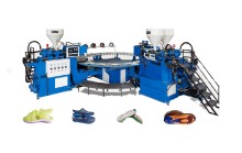 Tricolor slipper & sandal making machine