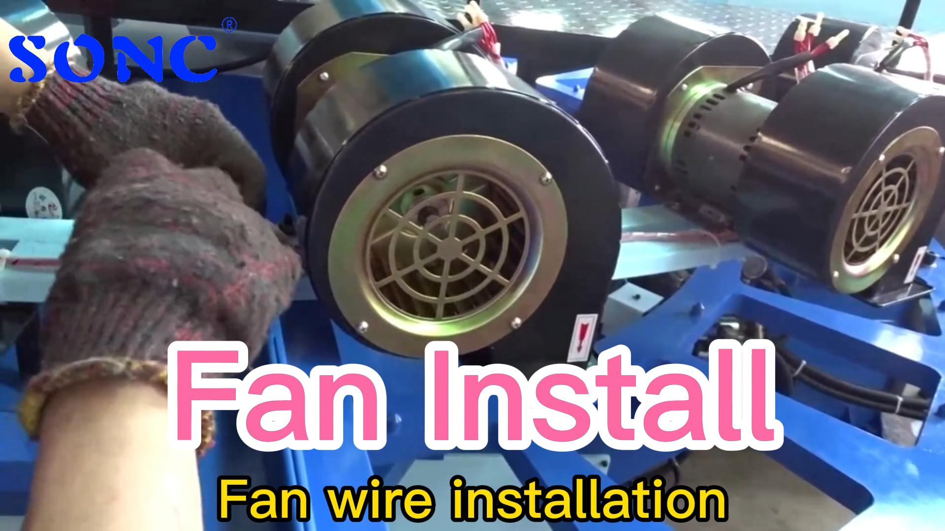 China Slipper Machine - Cooling Fan Installation