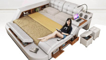 oem & odm adjustable massage leather bed manufacturing