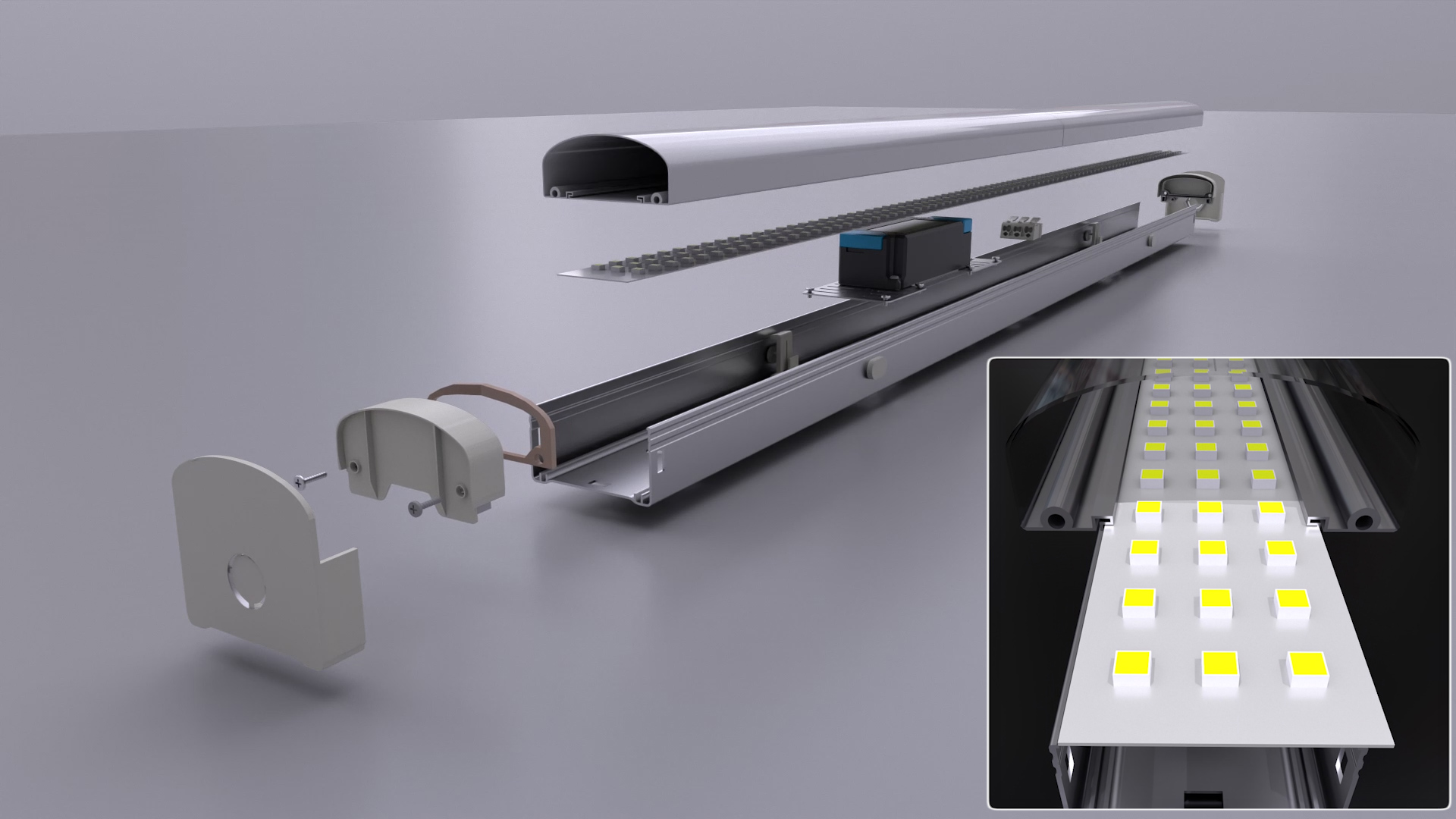 Introto Easy installation LED linear batten light LiteHome 4FT 1200mm ...