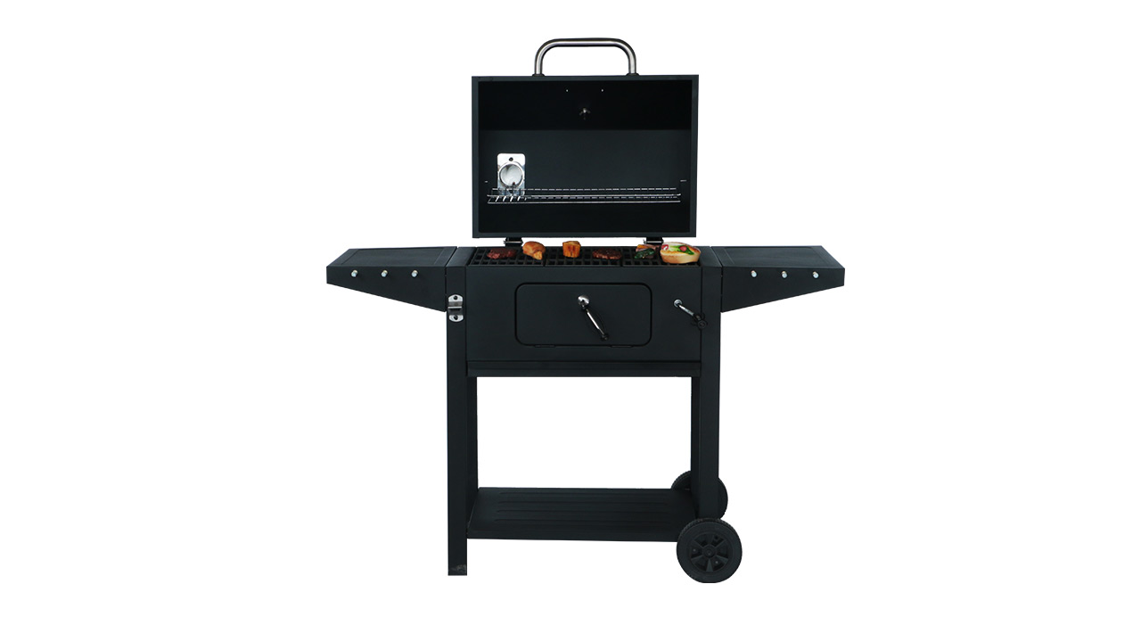 WST-025 Adjustable Height Commercial Outdoor Backyard Garden BBQ Double Side Smokers Charcoal Grill