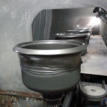 Rice pot production