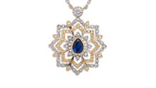 New design gold plating crystal jewelry pendants for women's