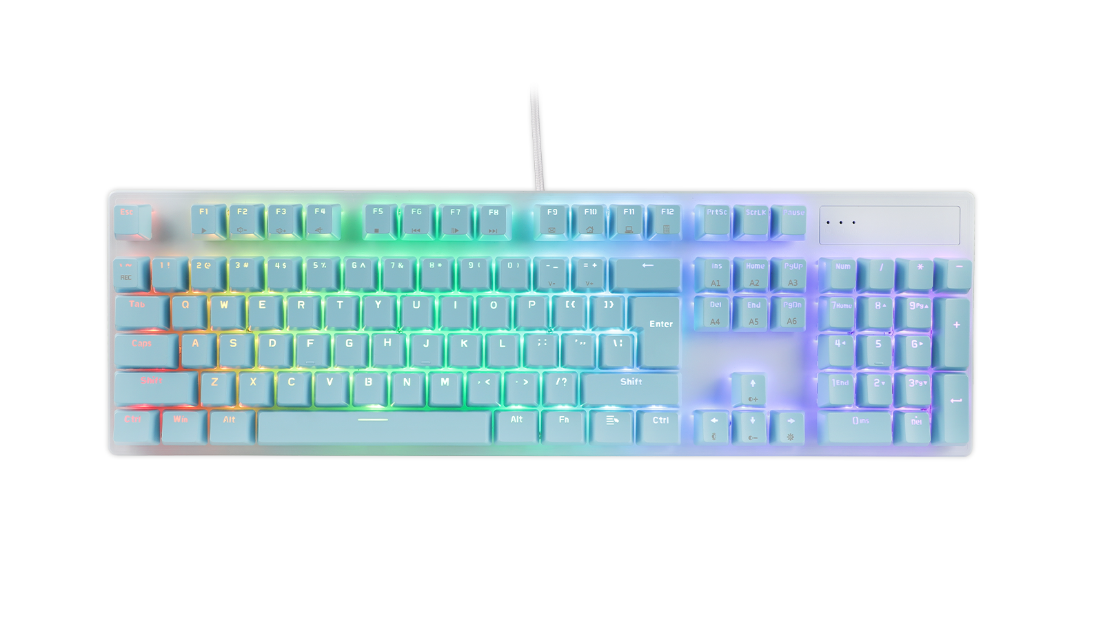ក្រុមហ៊ុនផលិតក្តារចុចហ្គេមលក់ដុំ KY-MK55 RGB gaming mechanical keyboard
