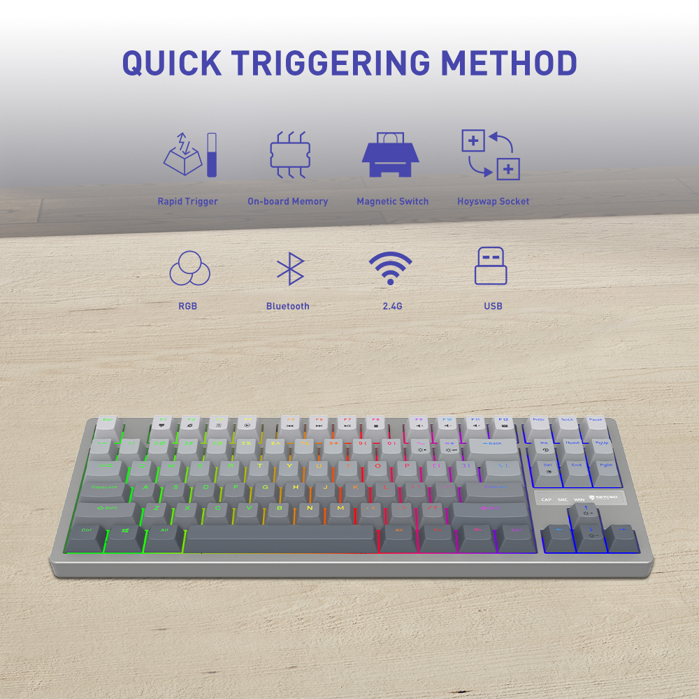 KYMK210 Compact Hyper Fast Switch Keyboard Rapid Trigger