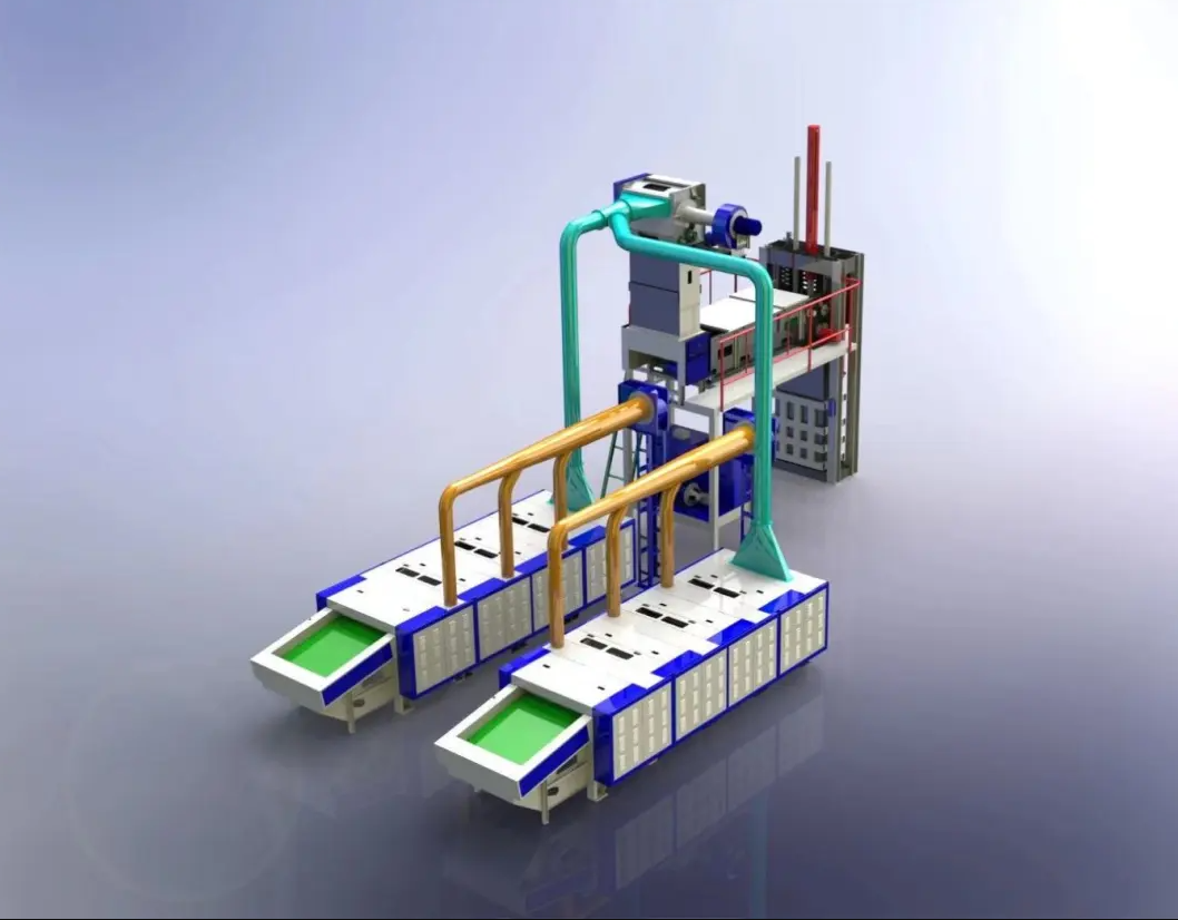 Emici pamuk geri dönüşüm üretim hattı