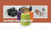200 Colors Stock Core Spun Yarn 2/48NM