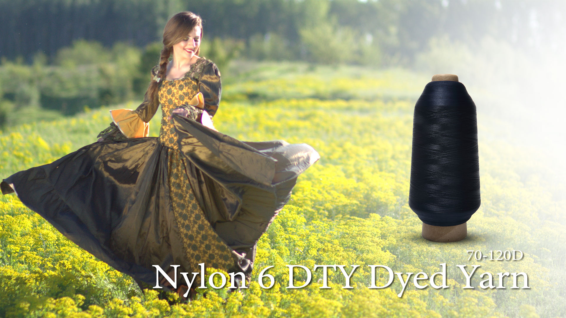 Nylon 6 DTY Dyed Yarn 70D-120D