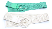 3" Braided Belt W/ Large Braided Doulbe Ring Buckle