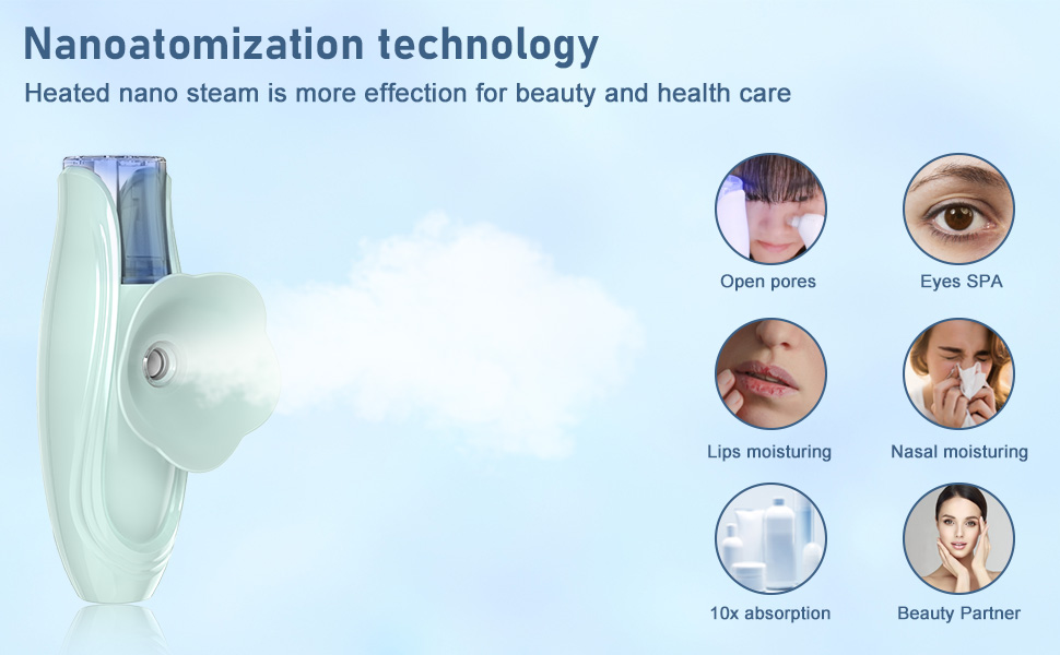 heated cordless nano ion facial eyes steamer Products | IFINE Beauty