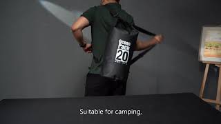 Himmers Inflatable Water Floating Dry Bag Rucksack Luaran 25L/35L/60L PVC Dry Bag Rucksack