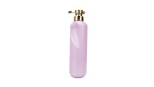 500ml Pink Color Cylinder Shape Plastic Cosmetic Body Lotion Bottle
