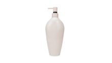 500ml Empty Pink PET Plastic Cosmetic Shower Gel Shampoo Bottle With Lotion Pump