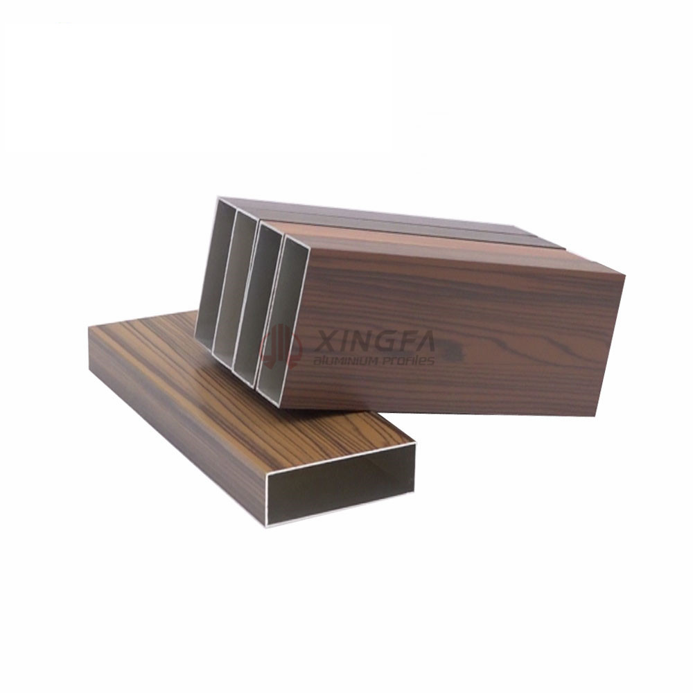 Xingfa pasgemaakte aluminiumprofiel houtkleurprofiele XFA015