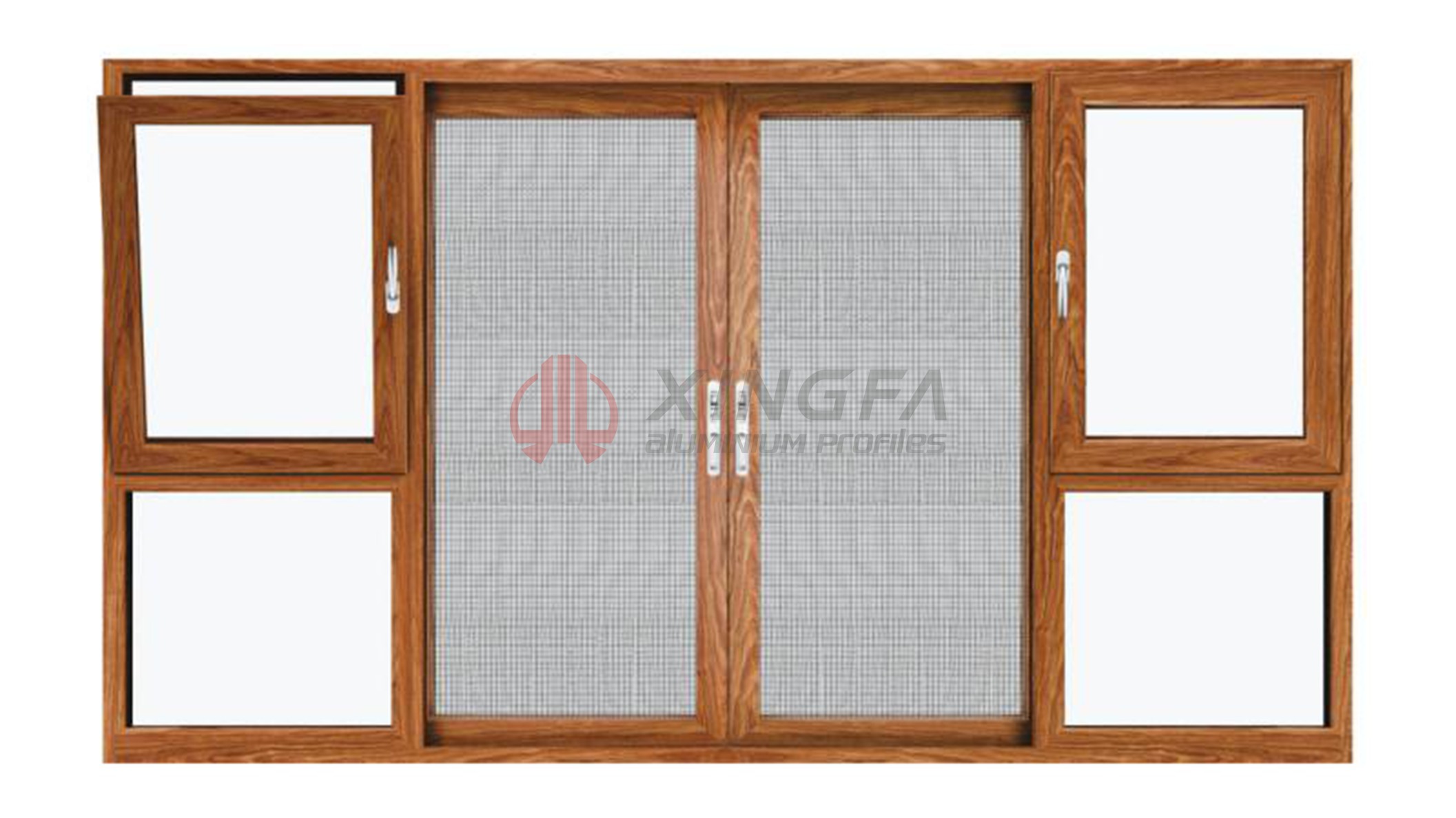 Xingfa Paxdon 158 نافذة منزلقة&نافذة بابية تكامل نافذة ألومنيوم وظيفية XFB011