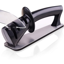 Knife Sharpener- 3-Stage Knife Sharpener Helps Repair Restore and Polish Blades Sharpens Dull Knives Fast Safe and Easy