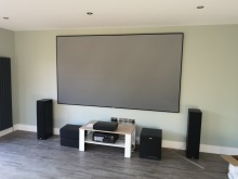 ZHK100B ultra thin frame projector screen assemble guidance