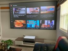 ALR PET Crystal Fixed Frame Projector Screen with VAVA UST Projector