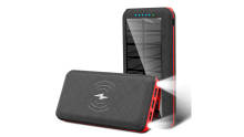 Wholesale Solar power bank led portable bank power panel solar power bank 20000mah wireless charger