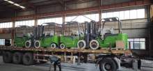 WELIFTRICH 4-Wheels Electric Forklift 2.5 ton electric pallet stacker rough terrain with 2 stage mast of 3-6m lifting