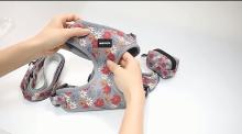 Custom Pattern Logo Design with Breathable Mesh Pet Dog Harness