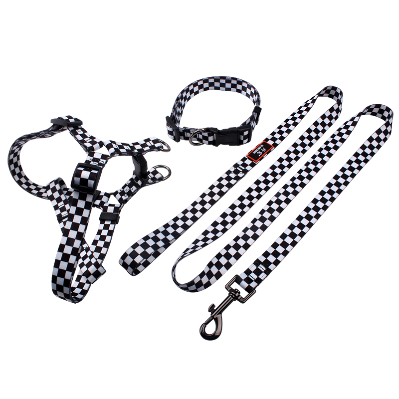 luxury dog leash and collar harness set 