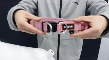 Pet Multi-Colored Stripe Dog Collars, Reflective Nylon Collar Wholesale