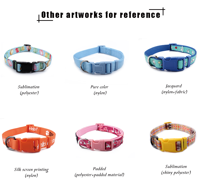 Multi-Colored Stripe Dog Collars products