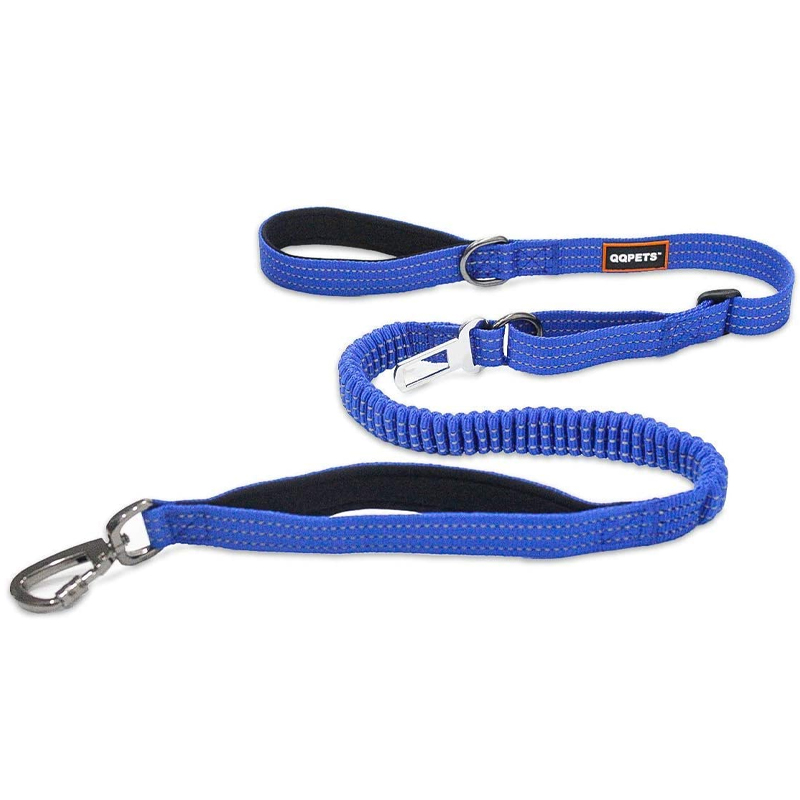 blue Car Seat Belt Dog Leash