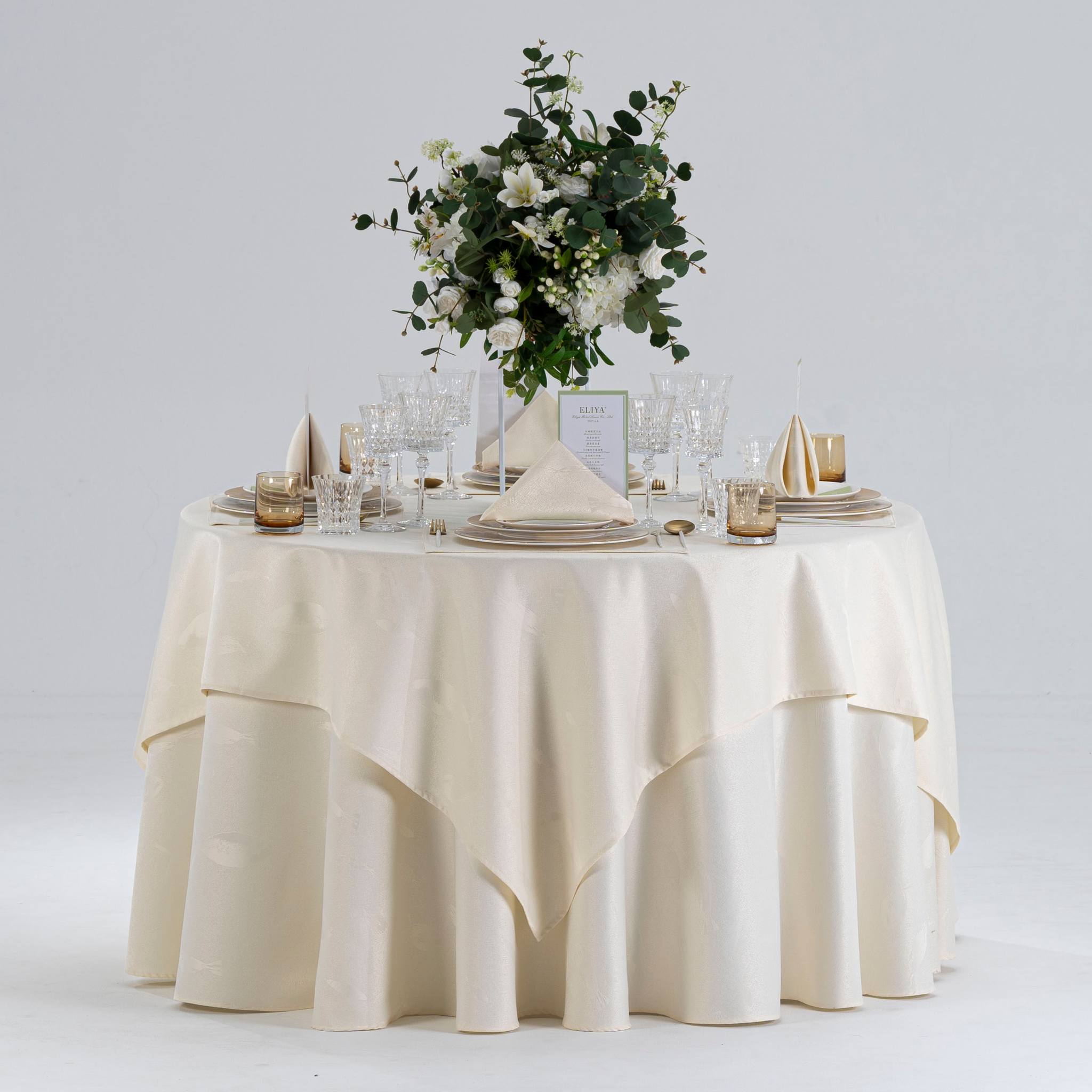 Wht Do You Call Fancy Table Linens ELIYA Hotel Linen stunning tablecloth set for upscale hotel banquets ...