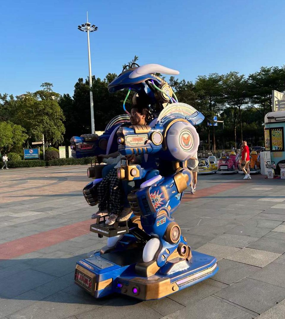 Kid Riding Robot Quality Big Robot Rides Walking Robot Riding for shopping mall plaza ...