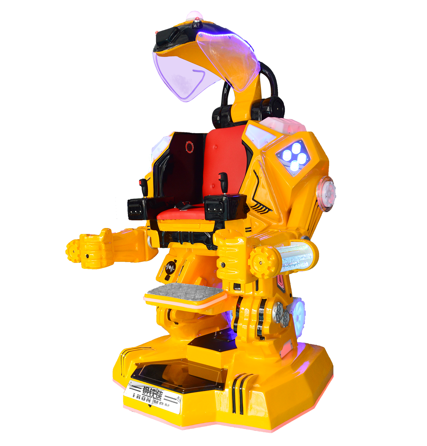 Wholesale luxury electric Iron Man Robot rides 360 degree rotating for ...