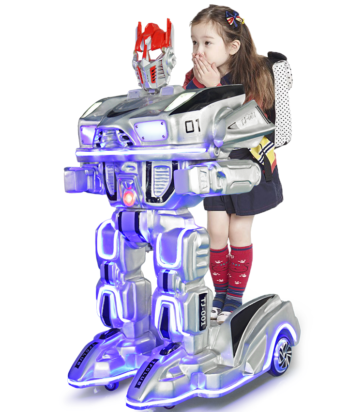 Electric mini robot riding for shopping mall plaza park | Lulu Toy Car