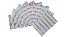 Stiff Felt with Color Stripes for DIY