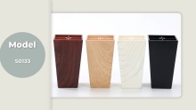 Professional Wholesale OEM precise injection plastic square shape imitated wood grain bed legs
