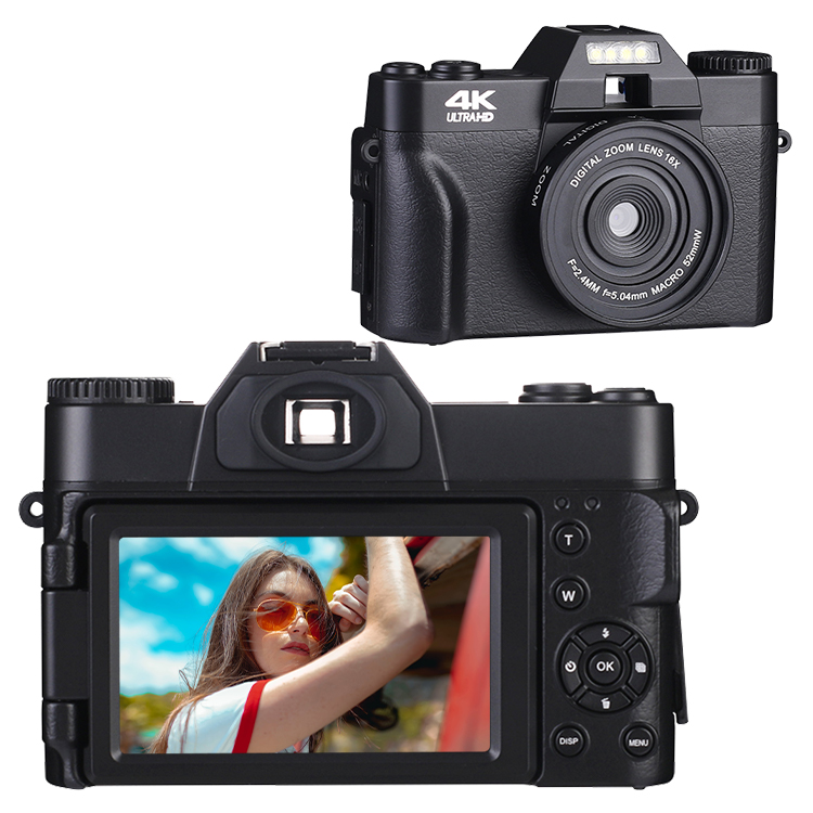 Factory Custom 48MP Retro VlogDigital Zoom WIFI 4K Digital
