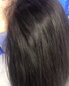 Fayuan Hair's Straight Black Wig No Bangs